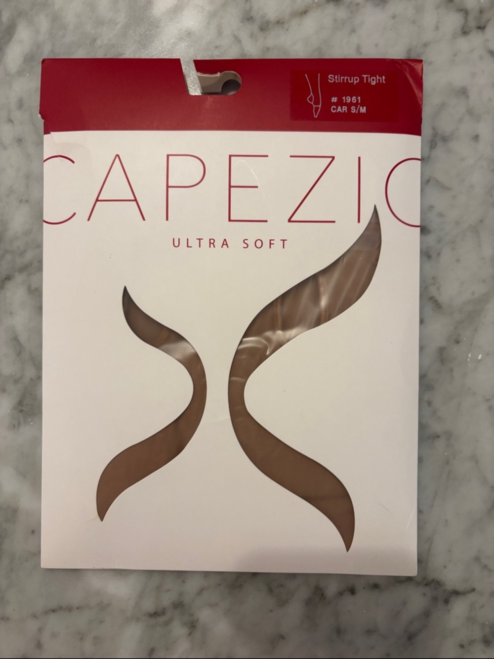 Capezio ultra soft stirrup tight #1961 CAR S/M